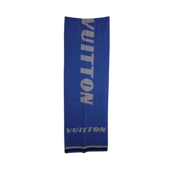 Louis Vuitton Other - Pre Loved Louis Vuitton  Forward Scarf in Blue Wool